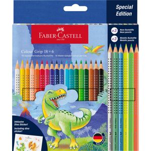 Faber Castell Colour Pencil Colour Grip dinosaurus 18+6 Faber Castell Colour Pencil Colour Grip dinosaurus 18+6