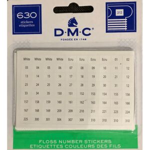 DMC Floss Number Stickers, 630/Pkg DMC Floss Number Stickers, 630/Pkg