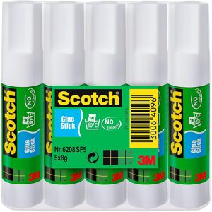 Scotch Permanent Glue Stick - 1 Pack of 5 Sticks, 8g per Stick - Ideal for Paper Scotch Permanent Glue Stick - 1 Pack of 5 Sticks, 8g per Stick - Ideal for Paper