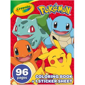 CRAYOLA Pokémon 96 Page Colouring Book 96 Pages of Pokémon Colouring Fun with CRAYOLA Pokémon 96 Page Colouring Book 96 Pages of Pokémon Colouring Fun with