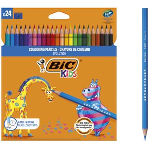 BIC Kids Evolution ECOlutions Colouring Pencils 24 Pack 8297332 Multi BIC Kids Evolution ECOlutions Colouring Pencils 24 Pack 8297332 Multi