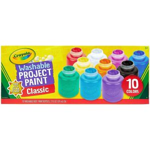 CRAYOLA Washable Kids Paint Set, 10 Ct, Children Arts & Crafts Supplies, Creativ CRAYOLA Washable Kids Paint Set, 10 Ct, Children Arts & Crafts Supplies, Creativ