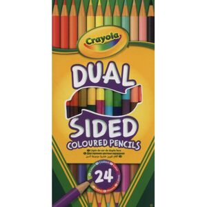 CRAYOLA Dual-Sided Colouring Pencils - Assorted Colours (Pack of 12), Half the P CRAYOLA Dual-Sided Colouring Pencils - Assorted Colours (Pack of 12), Half the P