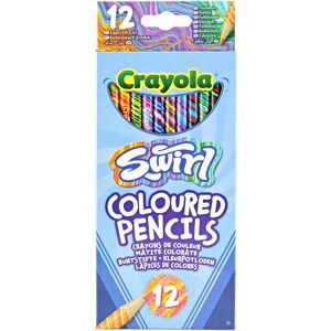 CRAYOLA Swirl Colouring Pencils - Assorted Colours (Pack of 12) Magical Swirl CRAYOLA Swirl Colouring Pencils - Assorted Colours (Pack of 12) Magical Swirl