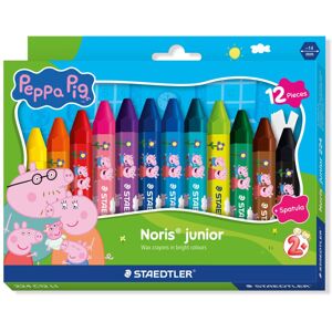 STAEDTLER Peppa Pig x Noris Junior Jumbo Wax Crayons for Large-Area Colouring - STAEDTLER Peppa Pig x Noris Junior Jumbo Wax Crayons for Large-Area Colouring -