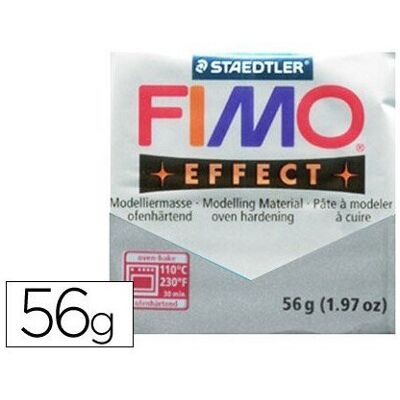 Staedtler - Fimo effect 57g, Metallic Silver Staedtler - Fimo effect 57g, Metallic Silver