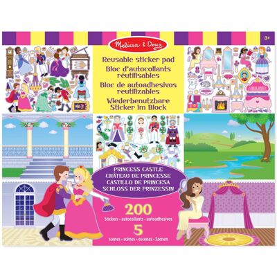 Melissa & Doug Reusable Sticker Pad - Princess Castle Melissa & Doug Reusable Sticker Pad - Princess Castle