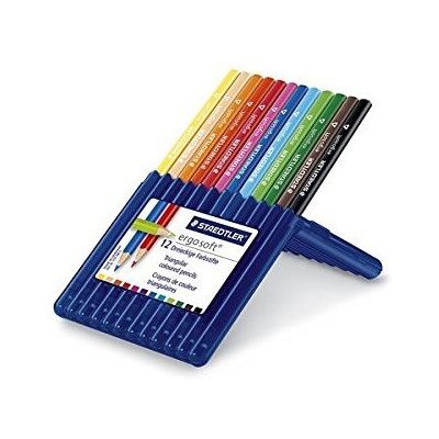 Staedtler 157 SB12 Ergosoft Triangular Colouring Pencils - Multi Colours, 12pc Staedtler 157 SB12 Ergosoft Triangular Colouring Pencils - Multi Colours, 12pc