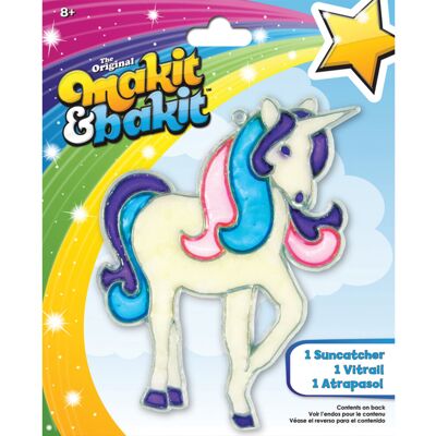 Colorbok Makit & Bakit Suncatcher Kit-Glitter Unicorn Colorbok Makit & Bakit Suncatcher Kit-Glitter Unicorn