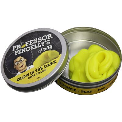 Professor Pengelly's Putty Stress Relief Glow in The Dark Neon Yellow Professor Pengelly's Putty Stress Relief Glow in The Dark Neon Yellow