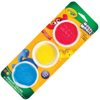 Crayola 23-6018 2.25Oz. Model Magic Reusable Tubs Primary Color - 3 Color Set Crayola 23-6018 2.25Oz. Model Magic Reusable Tubs Primary Color - 3 Color Set