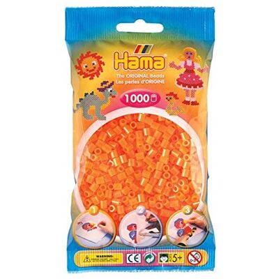 Hama 207-38 - Beads Neon Orange 1000 Pcs Hama 207-38 - Beads Neon Orange 1000 Pcs