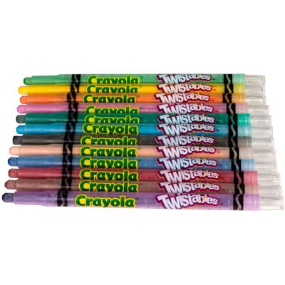 Crayola 52-8530 Pack of 12 Assorted Twistable Crayons Crayola 52-8530 Pack of 12 Assorted Twistable Crayons
