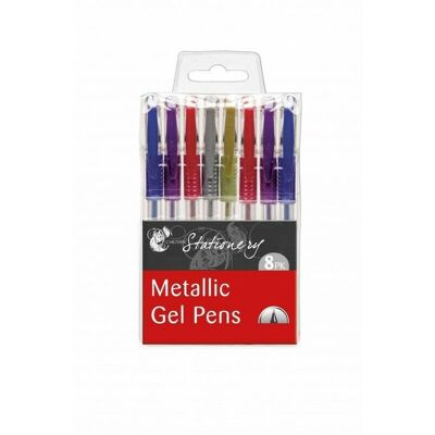 Anker X8 Metallic Glitter Gel Pens Colouring Writing Arts & Craft Anker X8 Metallic Glitter Gel Pens Colouring Writing Arts & Craft