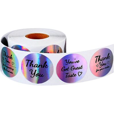 Unbranded Thank You for My Small Business Stickers Paper Thank You Label Sticker Rainbow S Unbranded Thank You for My Small Business Stickers Paper Thank You Label Sticker Rainbow S