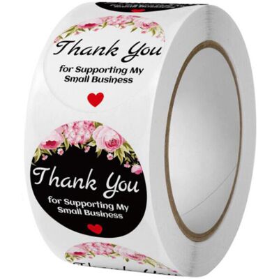 Unbranded Thank You for Supporting My Small Business Heart Stickers Letter Design Birthday Unbranded Thank You for Supporting My Small Business Heart Stickers Letter Design Birthday