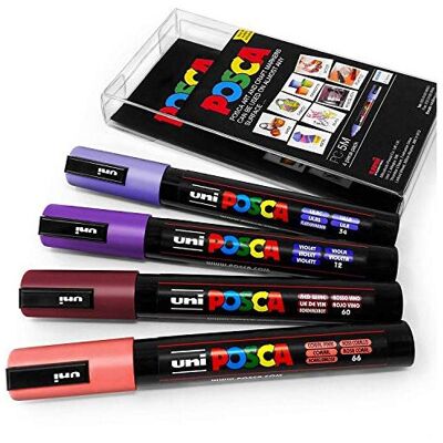 Uni POSCA - PC-5M - Sunset - 4-pack - Marker Uni POSCA - PC-5M - Sunset - 4-pack - Marker