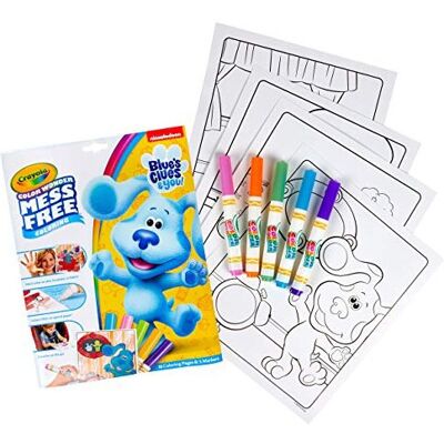 Crayola - Blues Clues Color Wonder - 18 Pages - 5 No Mess Markers - Coloring Kit Crayola - Blues Clues Color Wonder - 18 Pages - 5 No Mess Markers - Coloring Kit