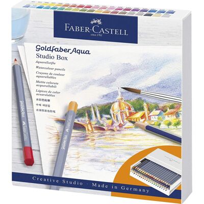 Castell Goldfaber Aqua 114616 Watercolour Pencils Set of 38 with Accessori Castell Goldfaber Aqua 114616 Watercolour Pencils Set of 38 with Accessori
