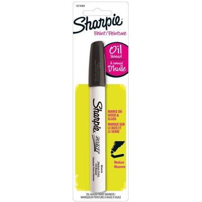 Sharpie Oil-based Paint Marker, Medium Point, Black, 1 Count Sharpie Oil-based Paint Marker, Medium Point, Black, 1 Count