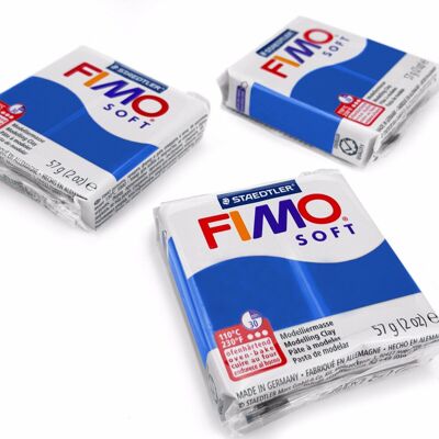 Staedtler FIMO Soft Polymer Oven Modelling Clay - 57g - Set of 3 - Pacific Blue Staedtler FIMO Soft Polymer Oven Modelling Clay - 57g - Set of 3 - Pacific Blue