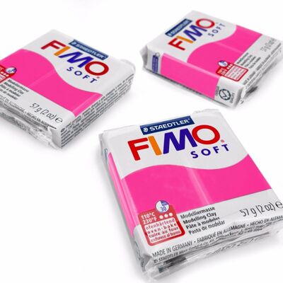 Staedtler FIMO Soft Polymer Oven Modelling Clay - 57g - Set of 3 - Raspberry Staedtler FIMO Soft Polymer Oven Modelling Clay - 57g - Set of 3 - Raspberry