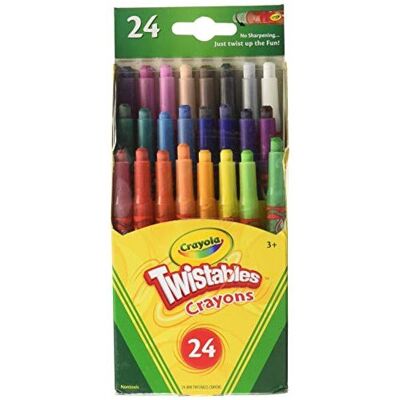 Crayola Twistables Mini Crayons 24 ea (Pack of 2) Crayola Twistables Mini Crayons 24 ea (Pack of 2)