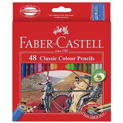 (48pk) Faber-Castell Coloured Pencil Classic (48pk) Faber-Castell Coloured Pencil Classic