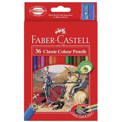 (36pk) Faber-Castell Coloured Pencil Classic (36pk) Faber-Castell Coloured Pencil Classic