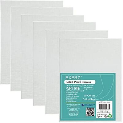 Exerz - 15x20cm - 6pcs - 3mm - Canvas Panels Exerz - 15x20cm - 6pcs - 3mm - Canvas Panels