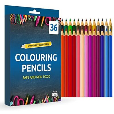 36 SOL Colouring Pencils for Adults and Children Coloured Pencils for Children 36 SOL Colouring Pencils for Adults and Children Coloured Pencils for Children