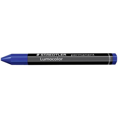 Staedtler 236 Lumocolor Permanent Universal Jumbo Crayon - Blue - Single Staedtler 236 Lumocolor Permanent Universal Jumbo Crayon - Blue - Single