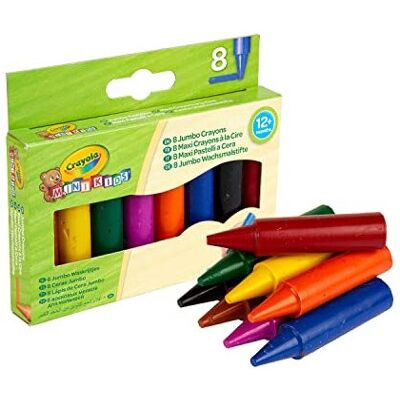 Crayola - 8 Jumbo Crayons Assorted Colours Crayola - 8 Jumbo Crayons Assorted Colours