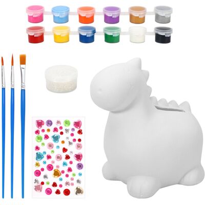 (Dinosaur) SOKA Paint Your Own Money Bank Arts & Crafts Kit (Dinosaur) SOKA Paint Your Own Money Bank Arts & Crafts Kit
