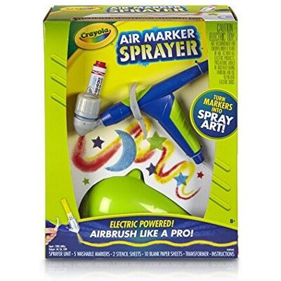 CRAYOLA - Air Marker Sprayer Airbrush Kit - Age 8-10 CRAYOLA - Air Marker Sprayer Airbrush Kit - Age 8-10