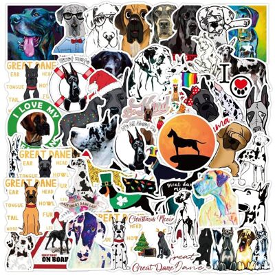 Tianfu Great Dane Dog Sticker -50 Pack Cute Dog Sticker Husky Waterproof Gold Hair Stic Tianfu Great Dane Dog Sticker -50 Pack Cute Dog Sticker Husky Waterproof Gold Hair Stic