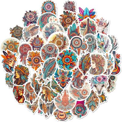 Tianfu 50 colorful dream catcher stickers aesthetic waterproof vinyl stickers water bot Tianfu 50 colorful dream catcher stickers aesthetic waterproof vinyl stickers water bot