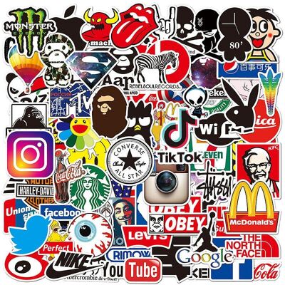 Unbranded Stickers Pack 100 Pcs, Brand Stickers, Skate Stickers, Motorcycle Stickers Lapto Unbranded Stickers Pack 100 Pcs, Brand Stickers, Skate Stickers, Motorcycle Stickers Lapto