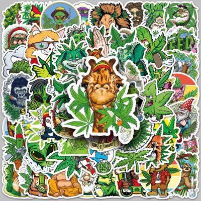 TIANCI 100pieces of "Creative Trend Green Style" graffiti vinyl waterproof stickers for TIANCI 100pieces of "Creative Trend Green Style" graffiti vinyl waterproof stickers for