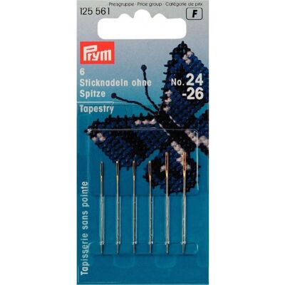 Prym Cross Stitch Tapestry Needles - per pack of 6 Prym Cross Stitch Tapestry Needles - per pack of 6