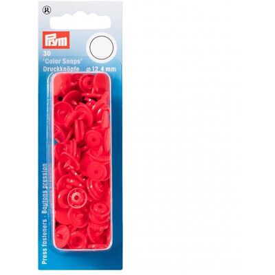 Prym Snaps Press Fasteners Light Red - per pack of 30 Prym Snaps Press Fasteners Light Red - per pack of 30