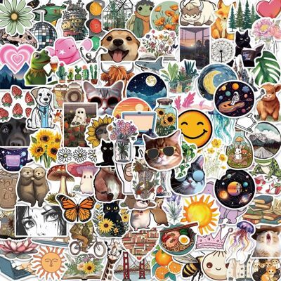 TIANCI 100 Pcs Cute Aesthetic Teens Girls Stickers,Waterproof Vinyl VSCO Stickers for W TIANCI 100 Pcs Cute Aesthetic Teens Girls Stickers,Waterproof Vinyl VSCO Stickers for W
