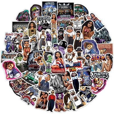 TIANCI 100PCs Cool Aesthetic Vinyl Chicano Graffiti Hip Hop Bro Stickers Hydro Flask Ca TIANCI 100PCs Cool Aesthetic Vinyl Chicano Graffiti Hip Hop Bro Stickers Hydro Flask Ca