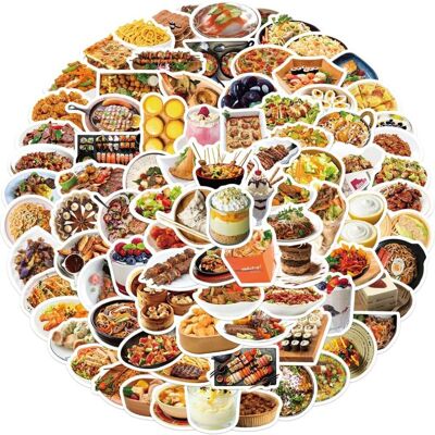 TIANCI Lifelike Food Stickers for Boys Kids Girls ,Trendy Waterproof Vinyl Stickers for TIANCI Lifelike Food Stickers for Boys Kids Girls ,Trendy Waterproof Vinyl Stickers for
