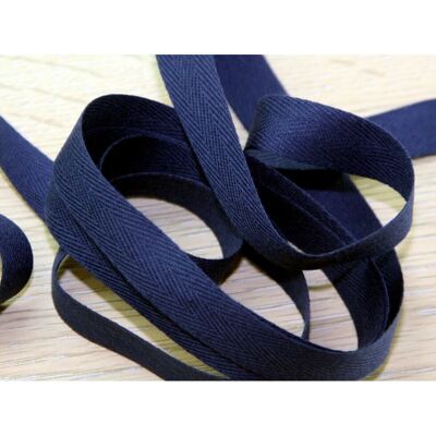 Prym 30mm Strong Cotton Herringbone Tape Navy Blue - per metre Prym 30mm Strong Cotton Herringbone Tape Navy Blue - per metre