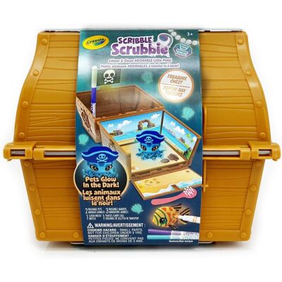 CRAYOLA Scribble Scrubbie Pets Glow Treasure Chest Glow-in-the-Dark CRAYOLA Scribble Scrubbie Pets Glow Treasure Chest Glow-in-the-Dark