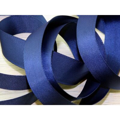 Prym 16mm Ribbed Polyester Tape Dark Blue - per metre Prym 16mm Ribbed Polyester Tape Dark Blue - per metre