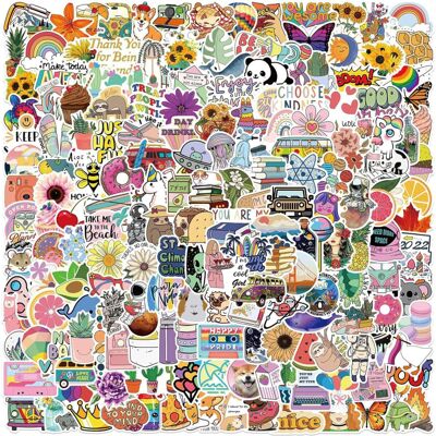 TIANCI 200PCS VSCO Sticker Pack, Laptop Stickers, Aesthetic Colorful Waterproof Sticker TIANCI 200PCS VSCO Sticker Pack, Laptop Stickers, Aesthetic Colorful Waterproof Sticker