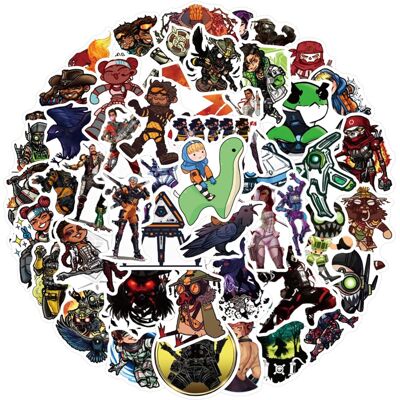 TIANCI 50pcs Cool Game Stickers for Teens, Fun Waterproof Vinyl Decals for Boys Compute TIANCI 50pcs Cool Game Stickers for Teens, Fun Waterproof Vinyl Decals for Boys Compute