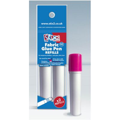 Stix2 Fabric Glue Refills Dries Clear Water Soluble Applique Stix2 Fabric Glue Refills Dries Clear Water Soluble Applique